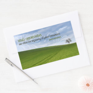 Demosthenes Inspirational Quote "Opportunities" Sticker