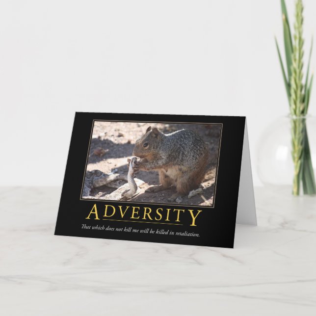 Demotivational Card: Adversity Card (Front)