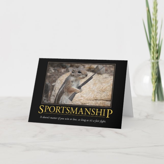 Demotivational Card: Sportsmanship Card (Front)