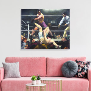 Dempsey and Firpo George Bellows Canvas Print