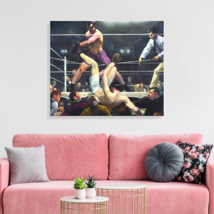 Dempsey and Firpo George Bellows Canvas Print