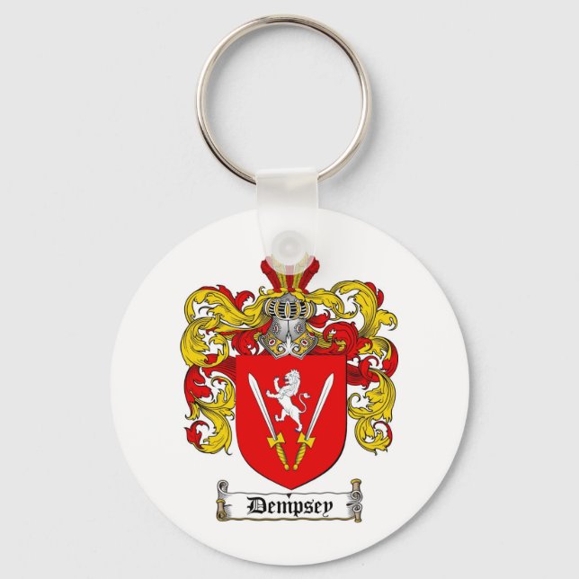 DEMPSEY FAMILY CREST -  DEMPSEY COAT OF ARMS KEYCHAIN (Front)