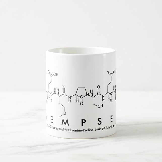 Dempsey peptide name mug (Center)