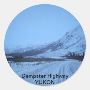 Dempster Highway Classic Round Sticker