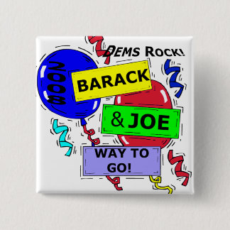 DEMS ROCK 2 INCH SQUARE BUTTON