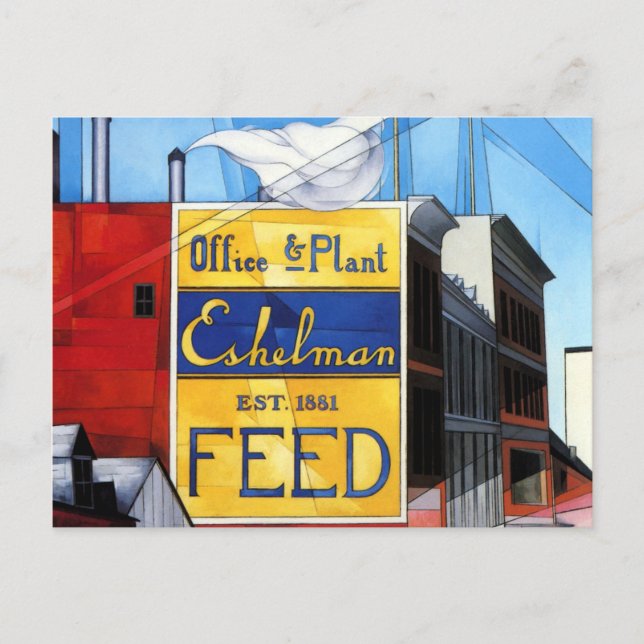 Demuth - Buildings, Lancaster Postcard (Front)