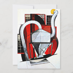 Demuth painting, Machinery, Card