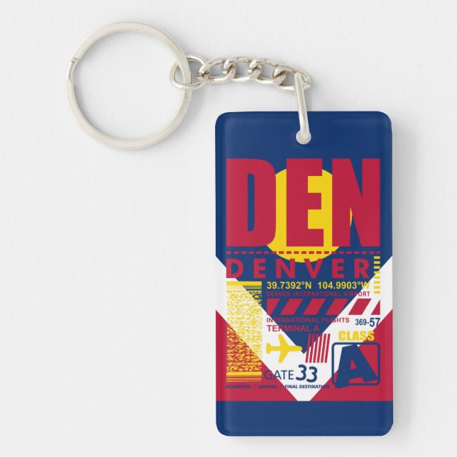 DEN Denver Airport Keychain (Front)