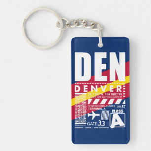 DEN Denver Airport Keychain