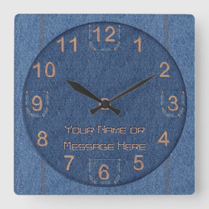 Den-i-Mite! (Personalized) Square Wall Clock