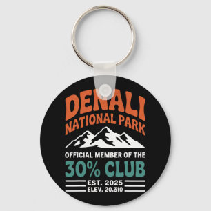 Denali 30 Percent Club Est 2025 Hiking Adventure G Keychain