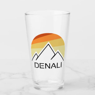 Denali Alaska Retro Glass