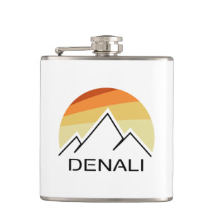 Denali Alaska Retro Hip Flask