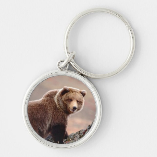 Denali Brown Bear Keychain (Front)