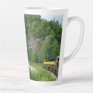 Denali Express Alaska Train Vacation Photography Latte Mug