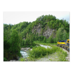 Denali Express Alaska Train Vacation Photography Photo Print