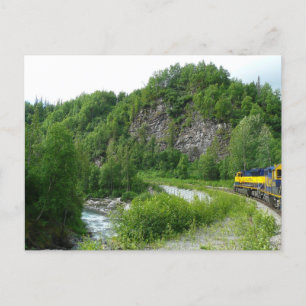 Denali Express Alaska Train Vacation Photography Postcard