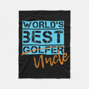 Denali Golf Tees Men's Funny Uncle Golf Fleece Blanket