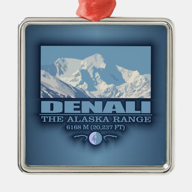 Denali Metal Ornament (Front)