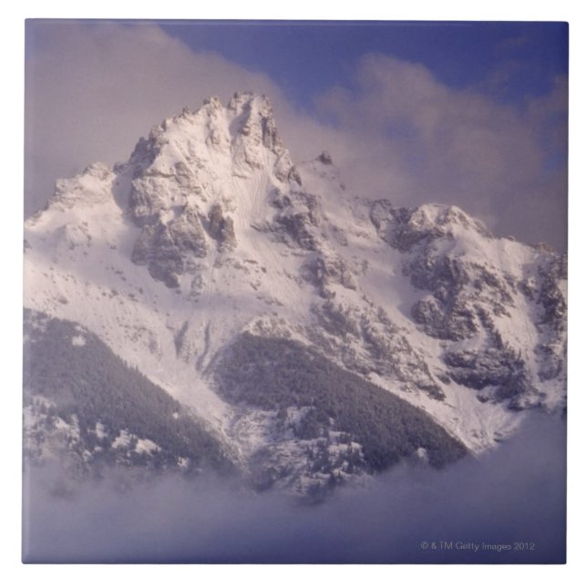Denali mountain range, Alaska Tile (Front)