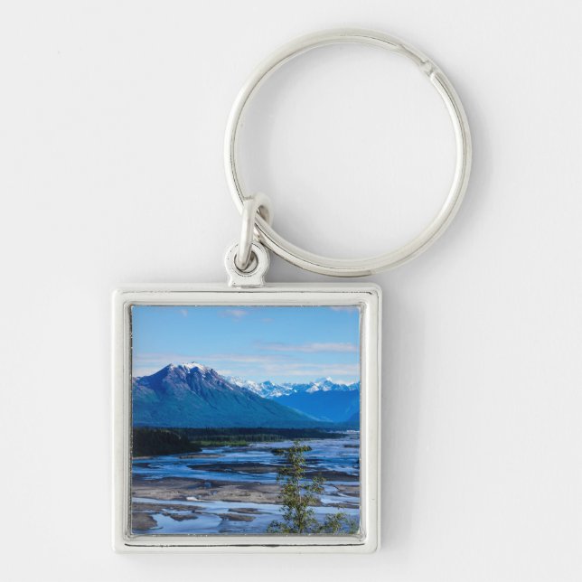 Denali Mountain Range Keychain (Front)