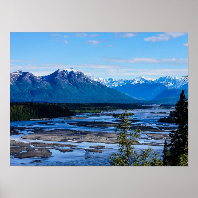 Denali Mountain Range Poster (Front)