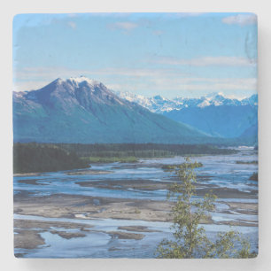 Denali Mountain Range Stone Coaster
