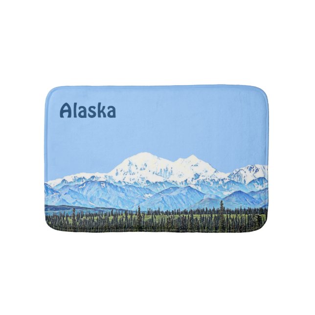 Denali (Mt. McKinley) Bath Mat (Front)