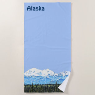 Denali (Mt. McKinley) Beach Towel