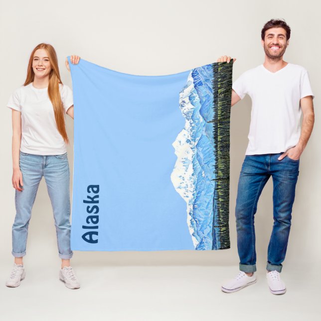 Denali (Mt. McKinley) Fleece Blanket (In Situ)