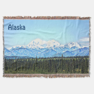 Denali (Mt. McKinley) Throw Blanket