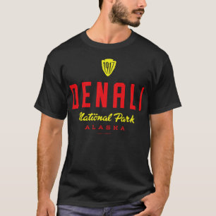 Denali National Park 1917 Arrowhead Vintage Travel T-Shirt