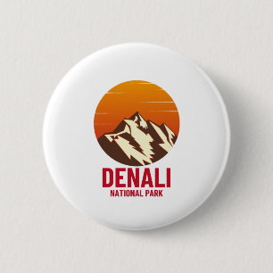 DENALI NATIONAL PARK 2 INCH ROUND BUTTON