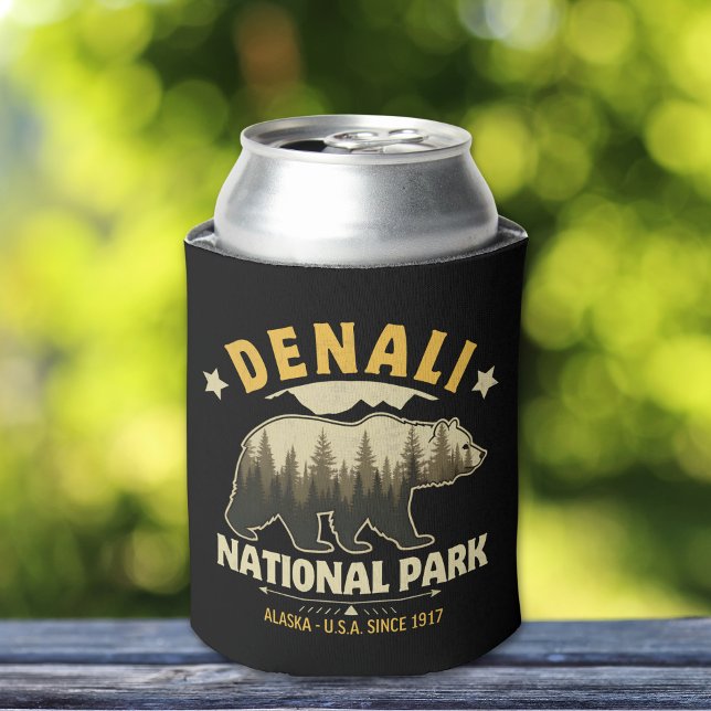 Denali National Park Alaska Forest Landscape Can Cooler (Creator Uploaded)