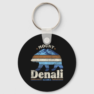 Denali National Park Alaska Hiking Camping Travel Keychain