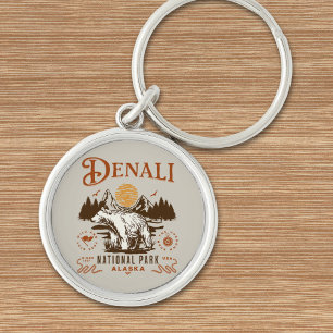 Denali National Park Alaska Keychain
