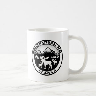 Denali National Park Alaska moose circle Coffee Mug