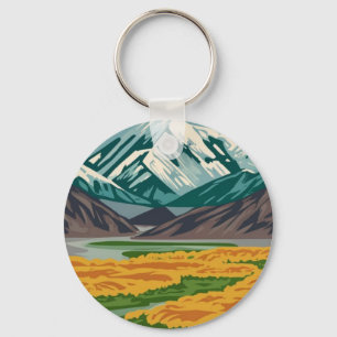Denali National Park Alaska Mount Keychain
