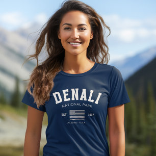 Denali National Park Alaska Mountain view Tri-Blend Shirt