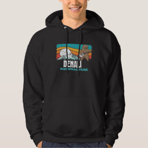 Denali National Park Alaska Mountains Banjo Bear Hoodie