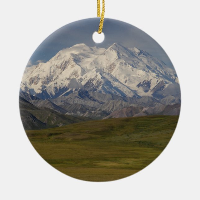 Denali National Park Ceramic Ornament (Front)