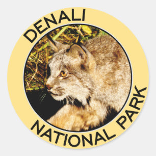Denali National Park Classic Round Sticker