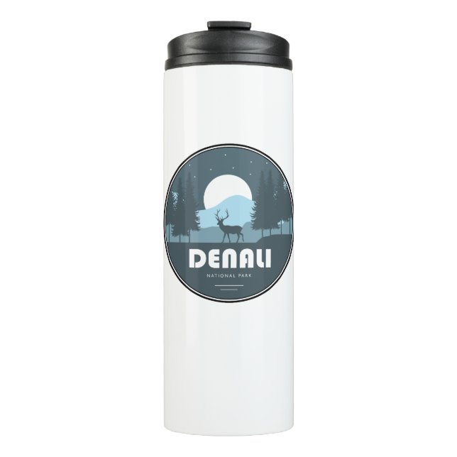 Denali National Park Deer Thermal Tumbler (Front)