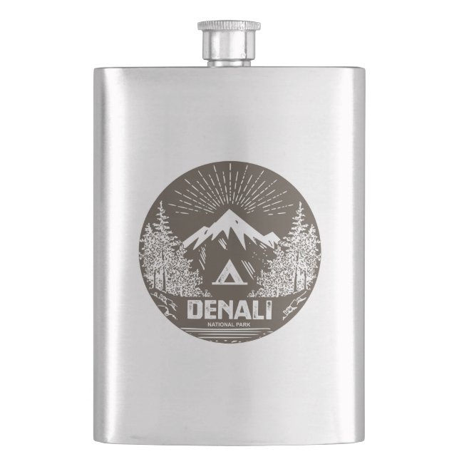 Denali National Park Hip Flask (Front)