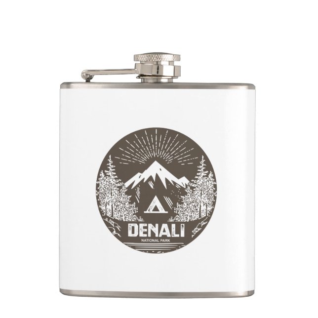 Denali National Park Hip Flask (Front)