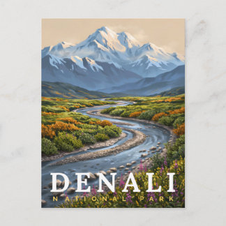 Denali National Park Mountain Wilderness Postcard