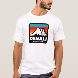 Denali National Park Retro Hiking Camping Gift  T-Shirt