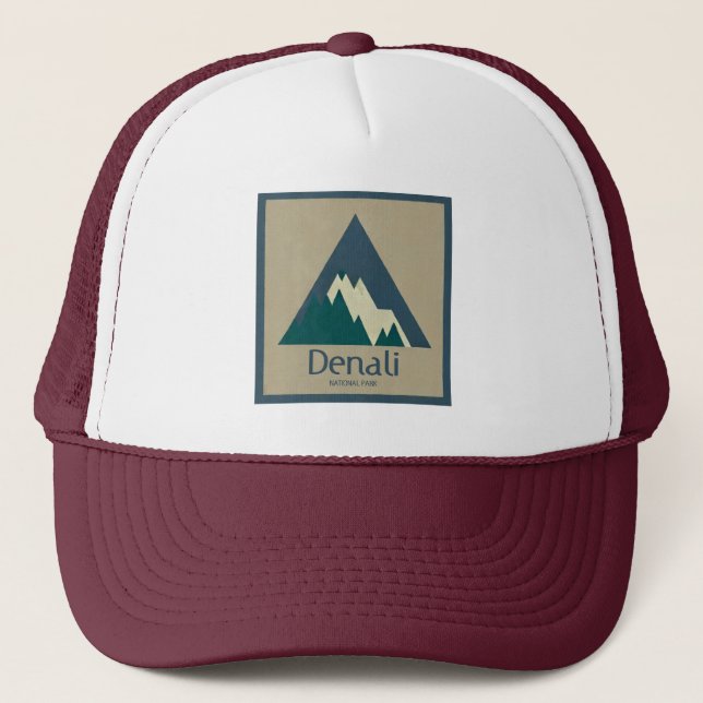 Denali National Park Rustic Trucker Hat (Front)