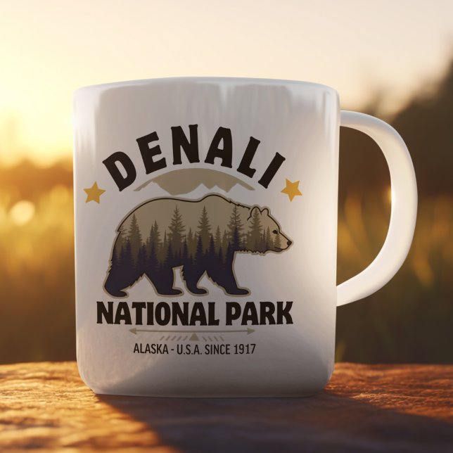 Denali National Park: Untamed Alaskan Forests Coffee Mug (Creator Uploaded)