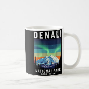 Denali national park vintage alaska denali mountai coffee mug